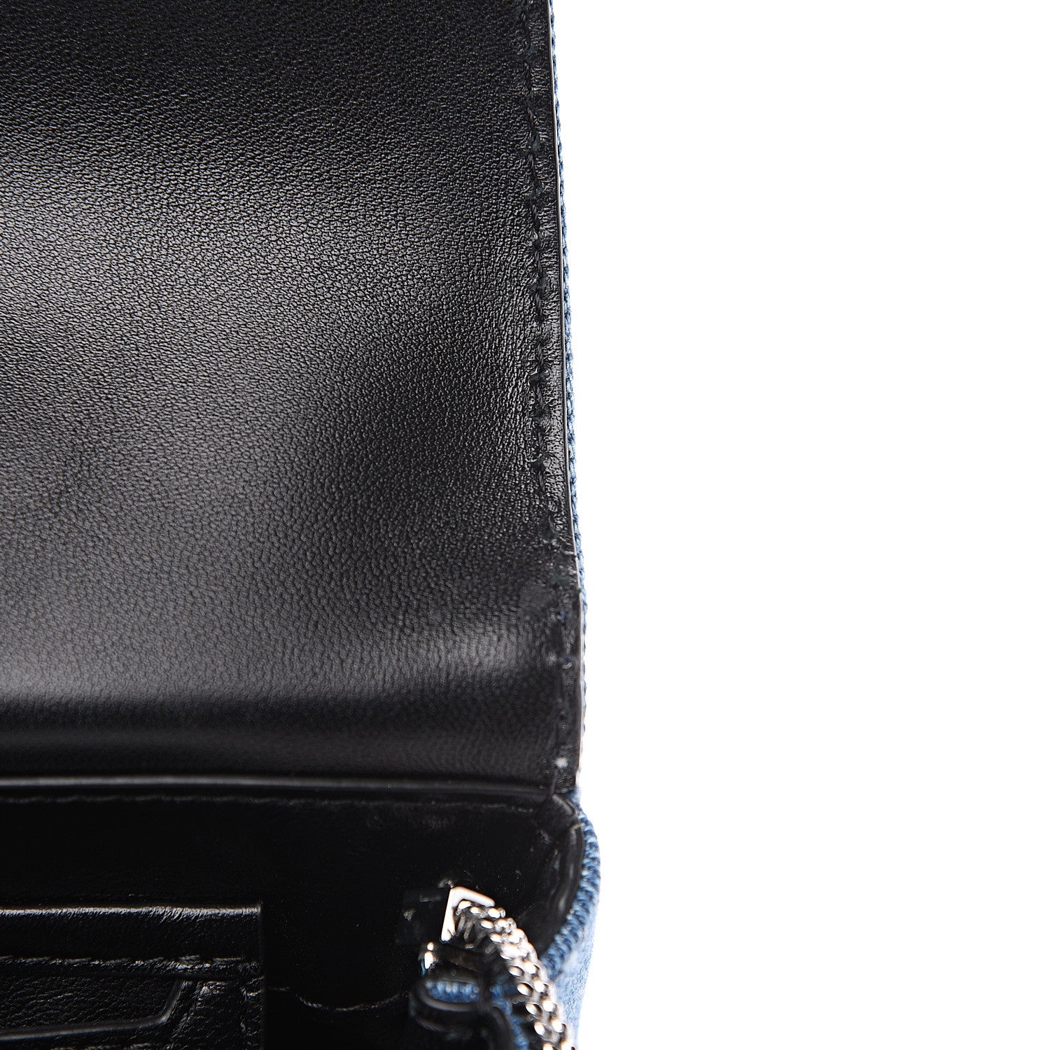 3.1 Phillip Lim 3.1 Denim Alix Soft Flap Clutch Washed Indigo 6 of 8