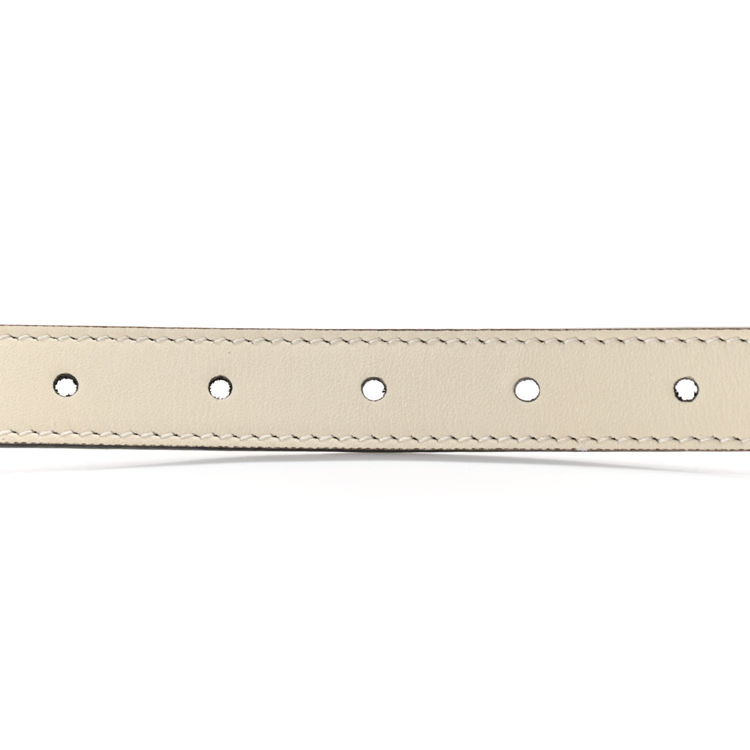 Gucci Calfskin Double G 20mm Belt 90 36 Mystic White 5 of 5
