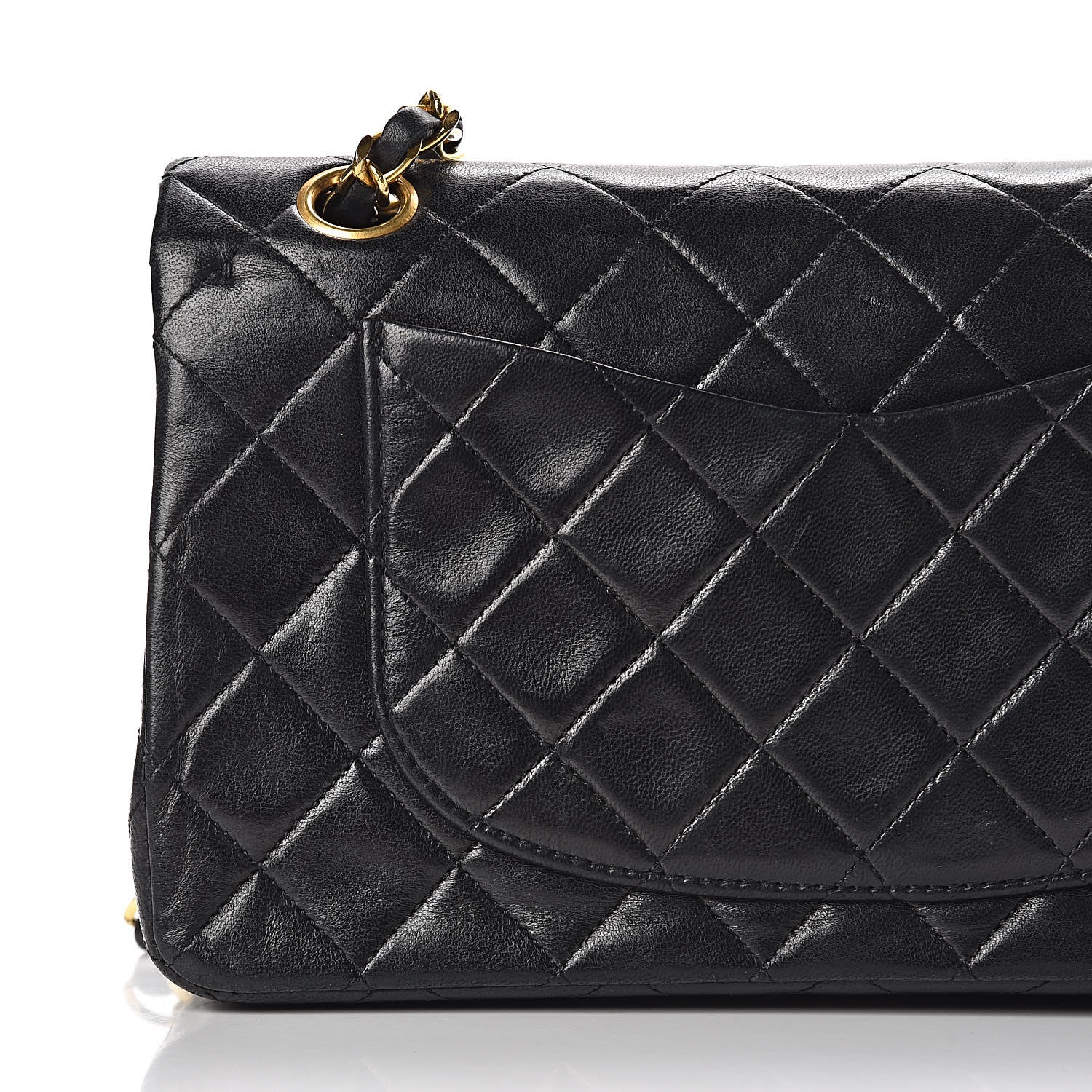Chanel Lambskin Quilted Small Double Flap Black 16 of 23
