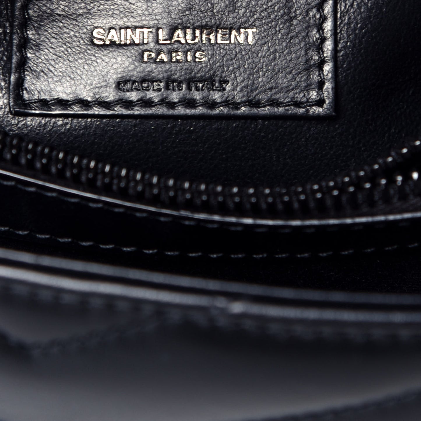 Calfskin Y Quilted Monogram Small Loulou Chain Satchel Black