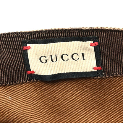 Gucci Monogram Textured Dollar Calfskin Zeno Baseball Hat M Beige 8 of 9