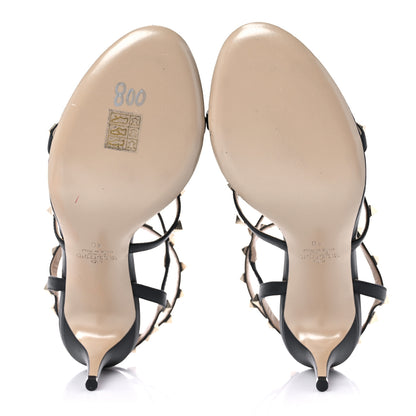 Valentino Garavani Nappa Rockstud Gladiator 70mm Sandals 40 Black 5 of 10