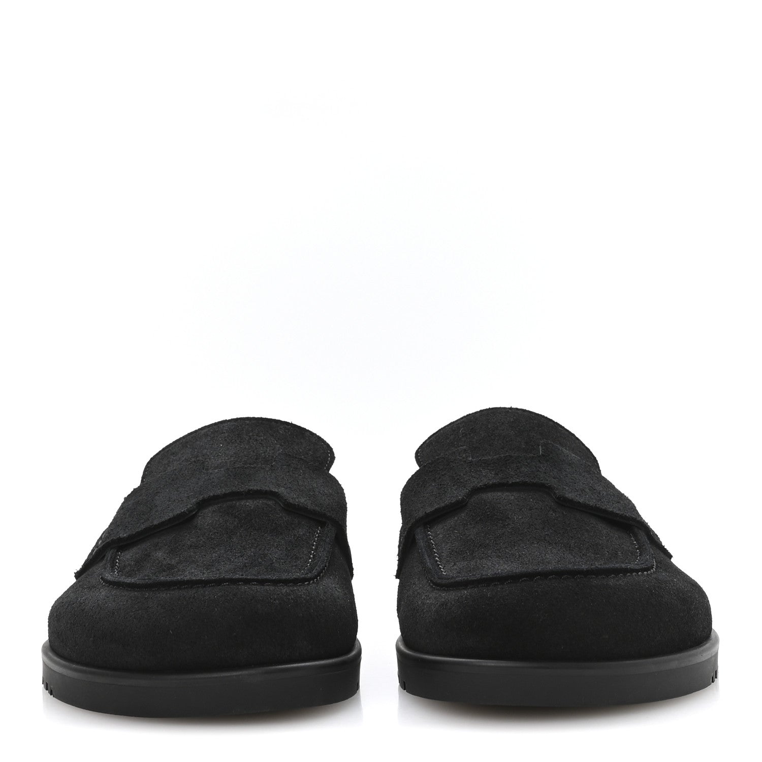 Hermes Suede Calfskin Go Mules 35 Black 3 of 9