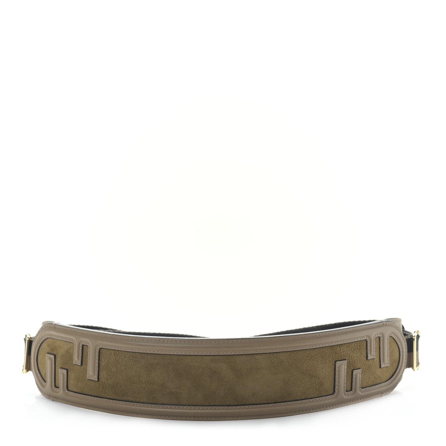 Fendi Vitello Grace Suede Fendi O'Lock Strap You Sand Rovere 1 of 4