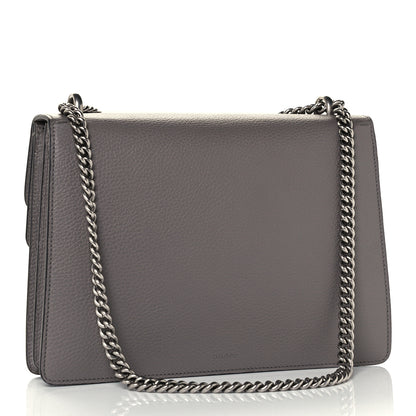 Gucci Dollar Calfskin Crystal Medium Dionysus Shoulder Bag Dusty Grey Black Diamond 3 of 12