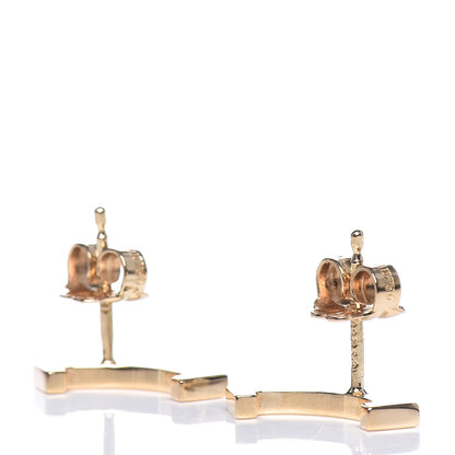 Tiffany 18K Yellow Gold T Smile Stud Earrings 3 of 5
