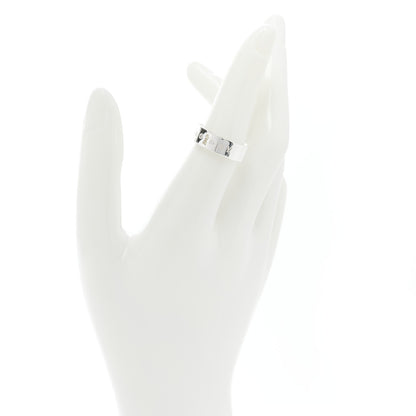 Tiffany Sterling Silver Diamond Locks Ring 53 6.5 2 of 3
