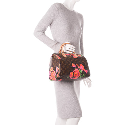 Louis Vuitton Monogram Roses Speedy 30 2 of 7