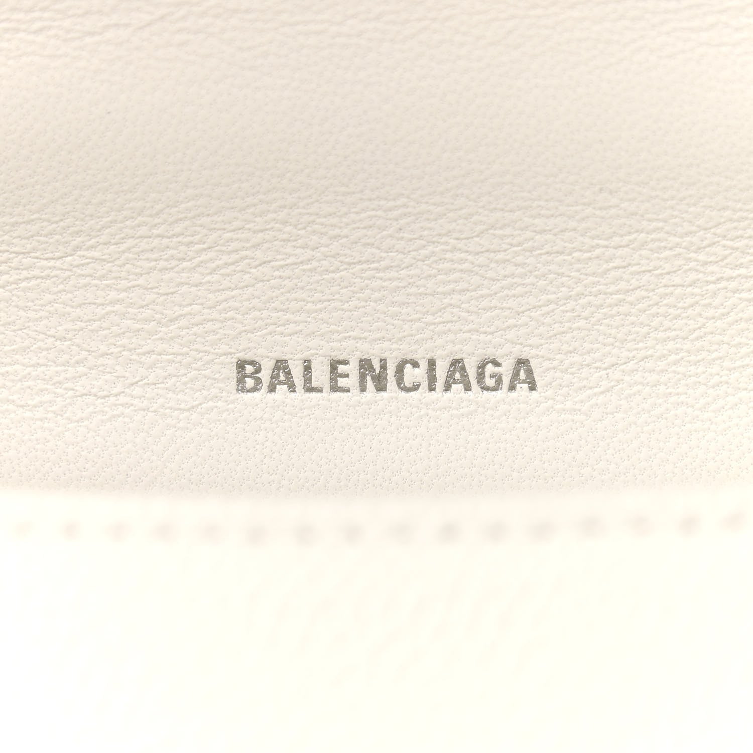 Balenciaga Grained Calfskin Small Hourglass Top Handle Bag White 6 of 9