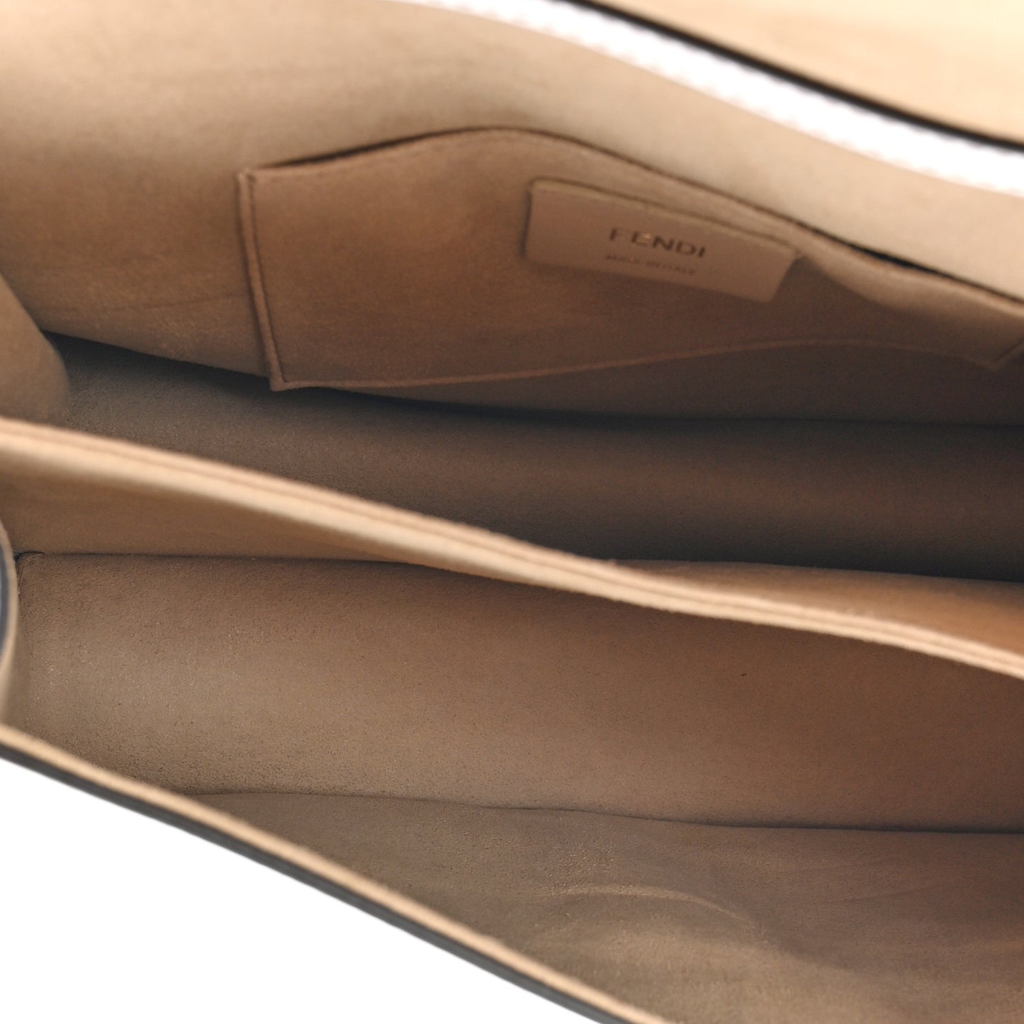 X FILA Vitello Liberty Mania Bi-Color FF 1974 Embossed Kan I Shoulder Bag White Nebula Multicolor