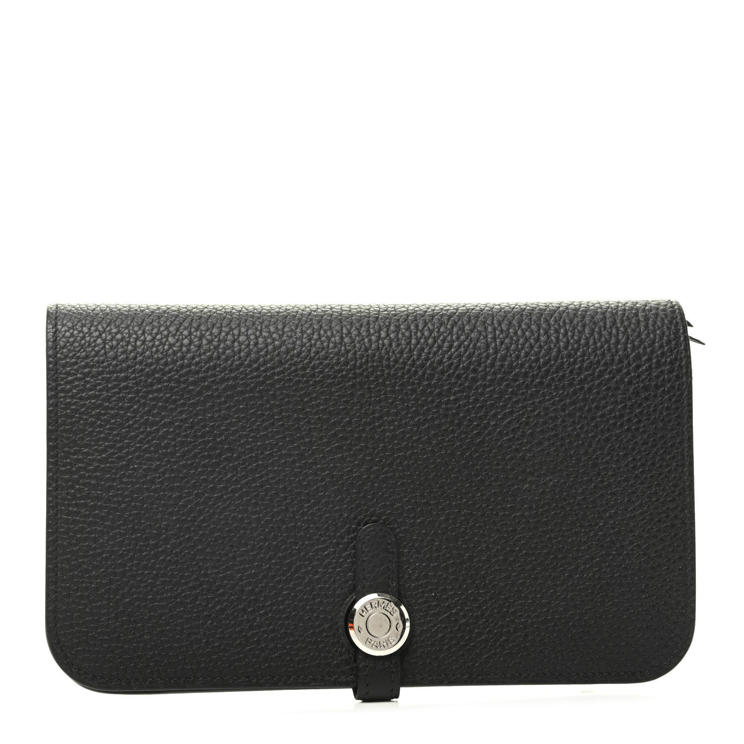 Hermes Togo Dogon Duo Wallet Black 1 of 8