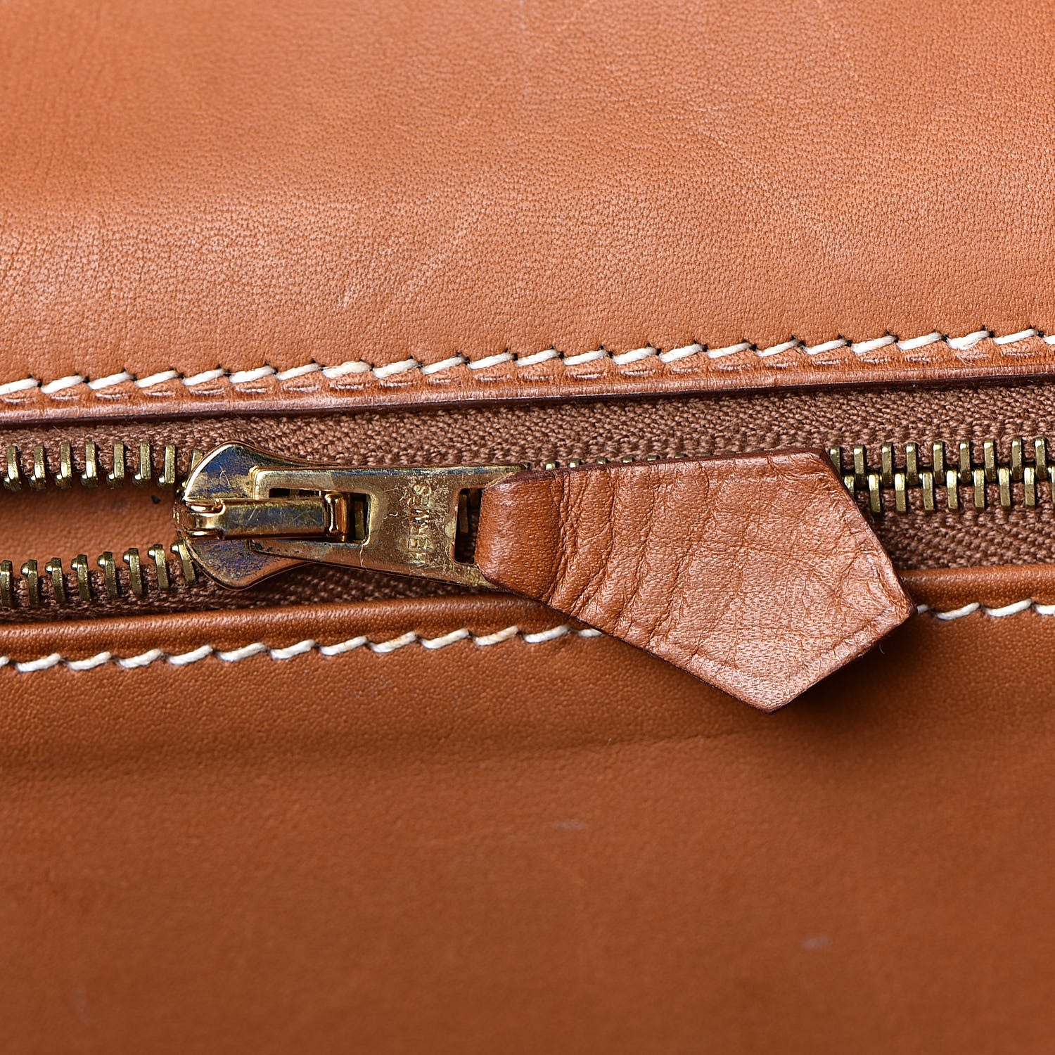 Hermes Toile Natural Barenia Flag Birkin 40 Fauve 11 of 33