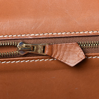 Hermes Toile Natural Barenia Flag Birkin 40 Fauve 11 of 33