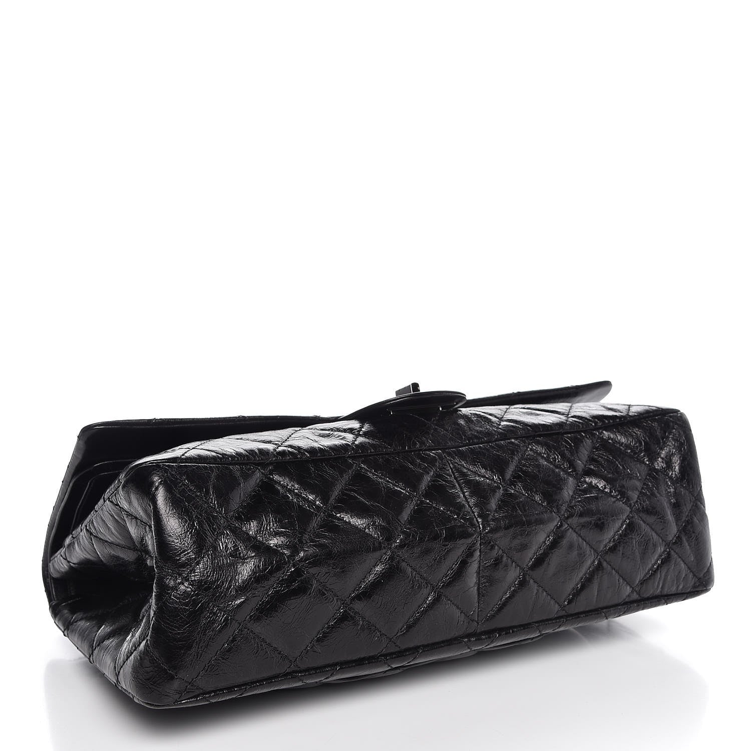 Chanel Metallic Aged Calfskin Quilted 2.55 Reissue 228 Flap Black 4 of 8
