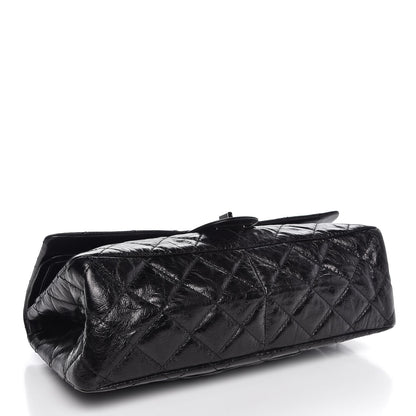 Chanel Metallic Aged Calfskin Quilted 2.55 Reissue 228 Flap Black 4 of 8