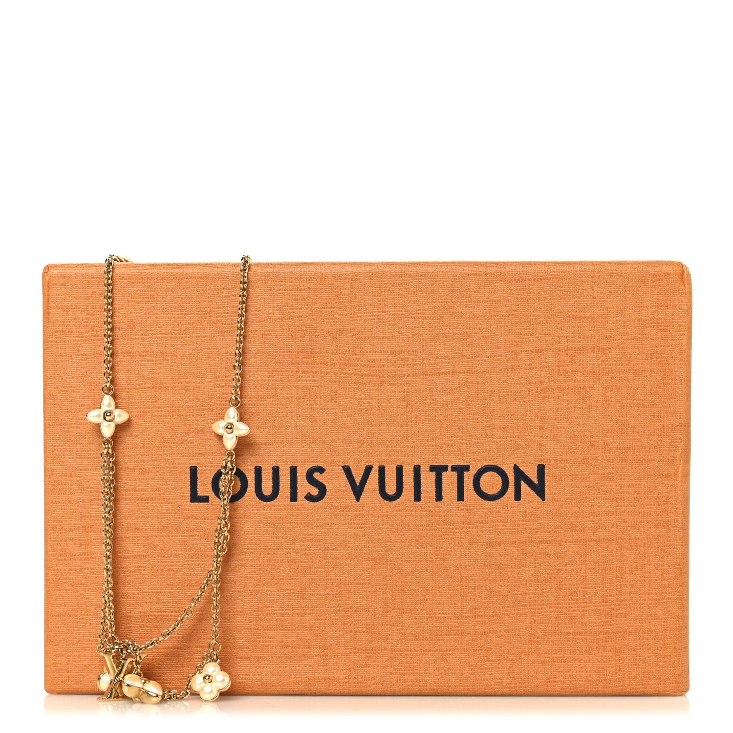 Louis Vuitton Pearl LV Floragram Necklace Gold 1847278 – FASHIONPHILE