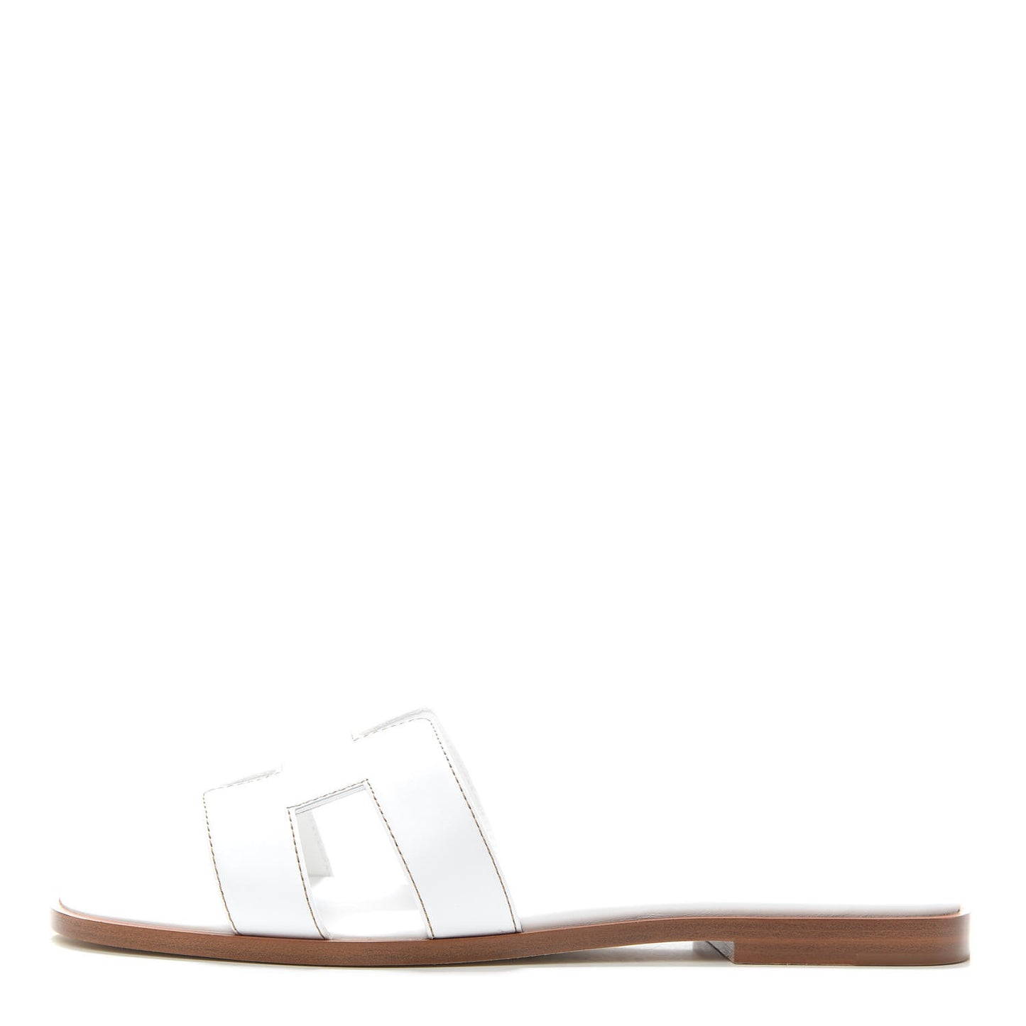 Box Calfskin Oran Sandals 37.5 White