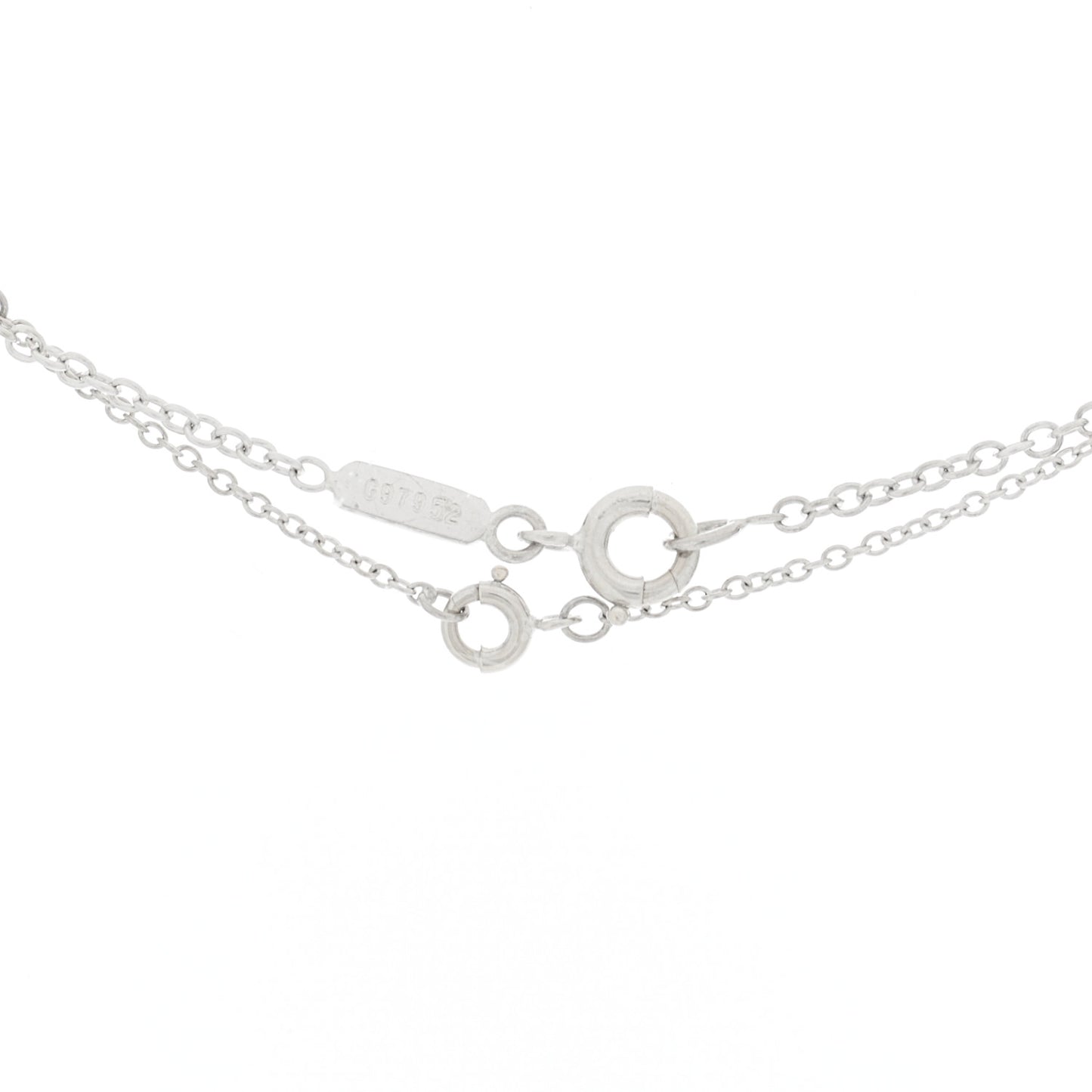 18K White Gold Diamond .45ctw Hindu Floral Pendant Necklace