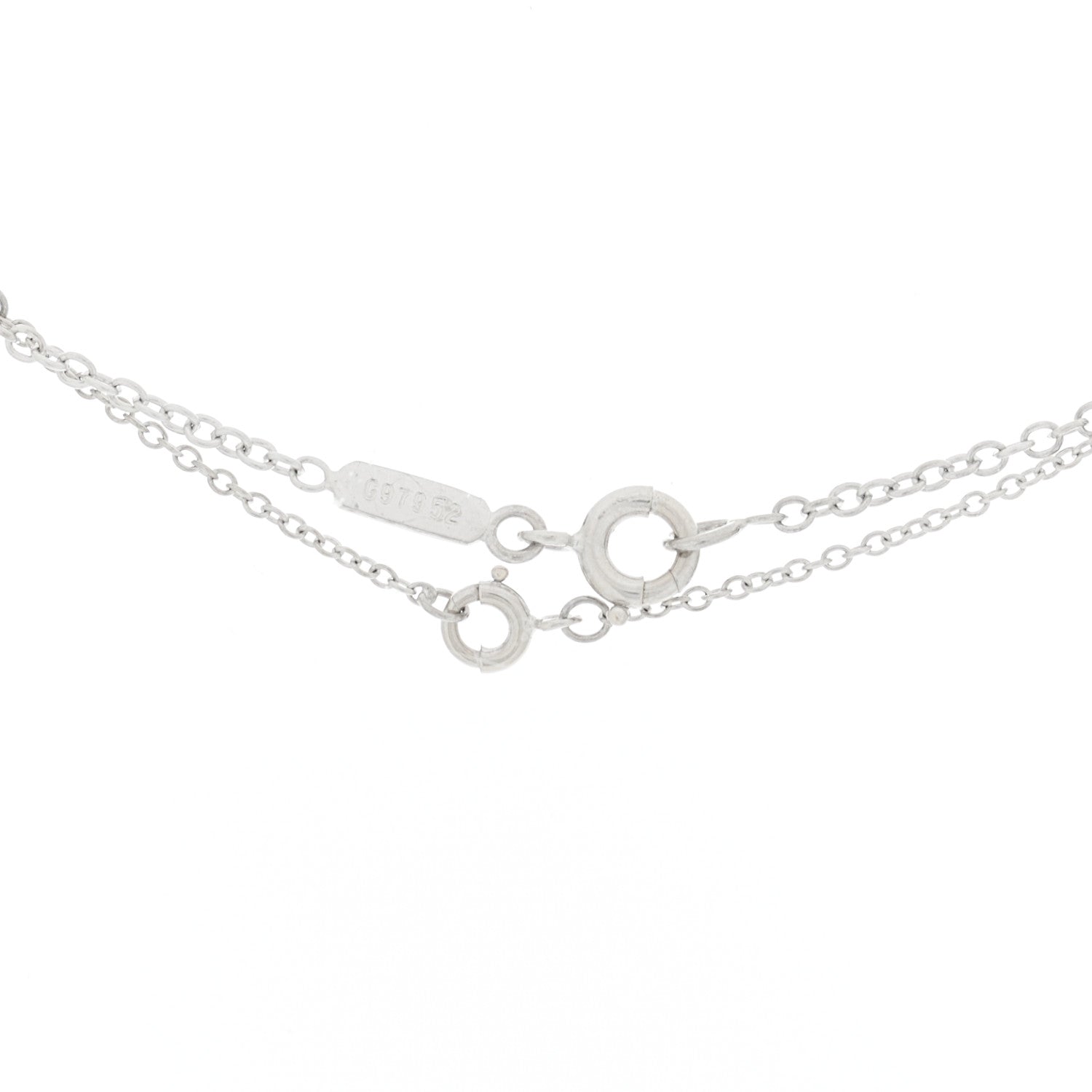 Cartier 18K White Gold Diamond .45ctw Hindu Floral Pendant Necklace 4 of 6