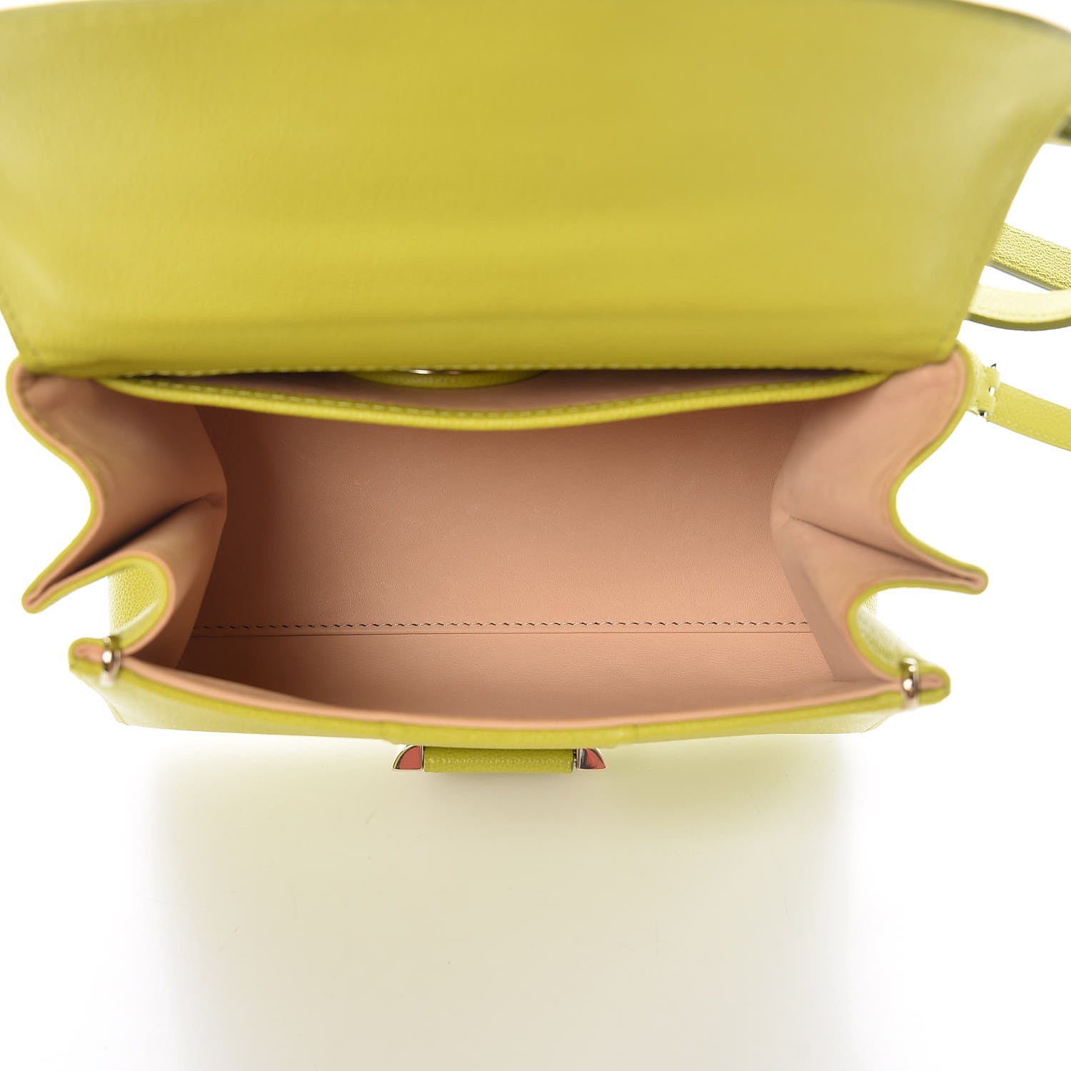 Delvaux Grained Calfskin Mini Brillant Satchel Absinthe Lime 5 of 8