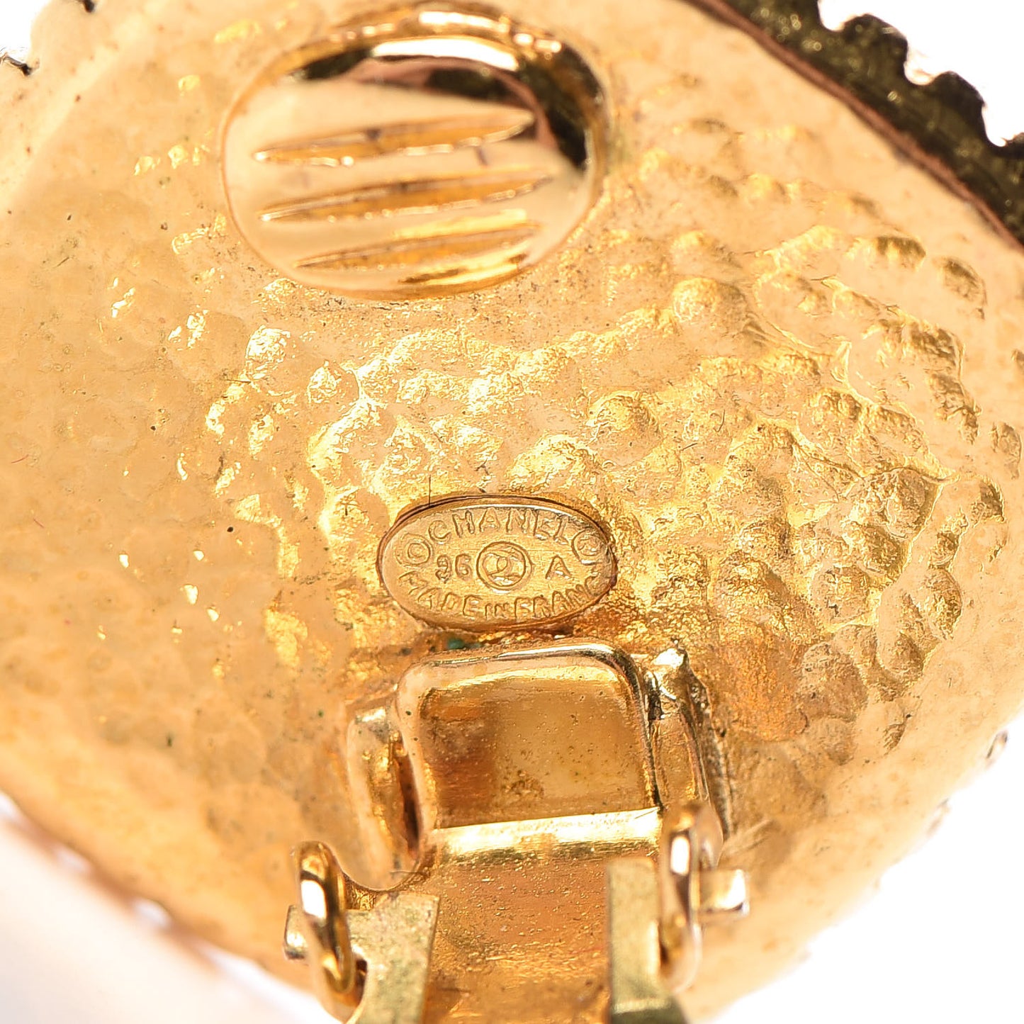 CC Clip On Earrings Gold