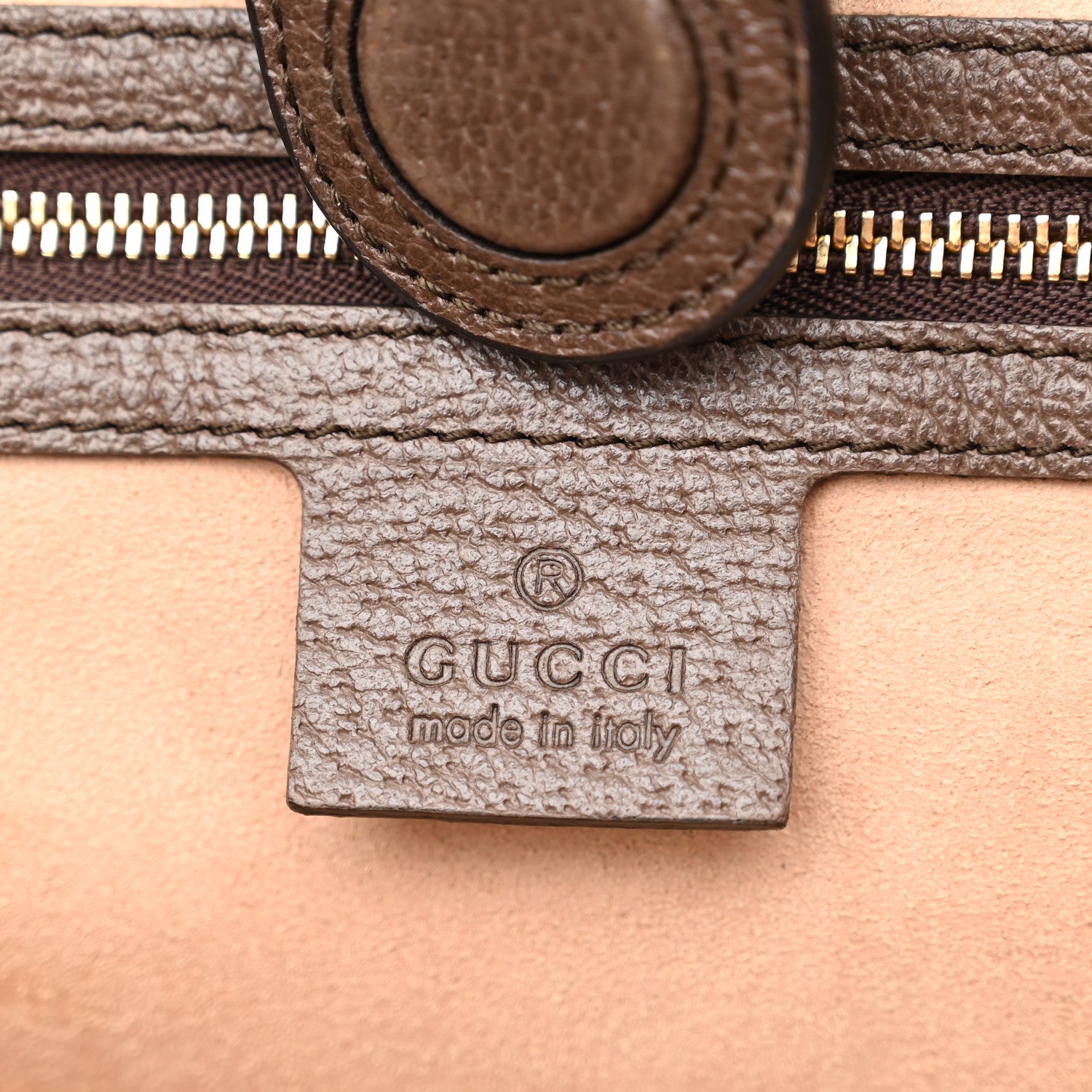 Gucci GG Supreme Monogram Textured Calfskin Web Medium Ophidia Shopping Tote Beige Ebony New Acero 6 of 14