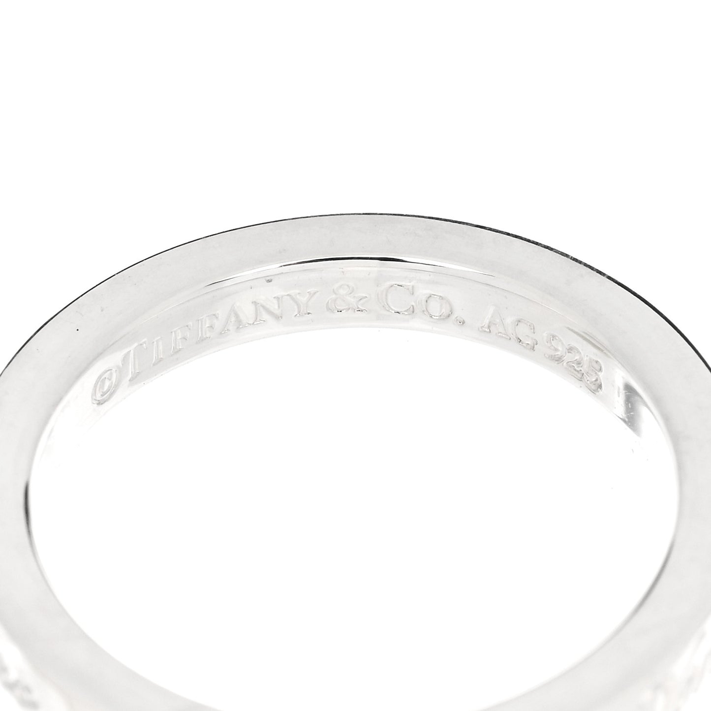 Sterling Silver Narrow Notes Ring 49 5