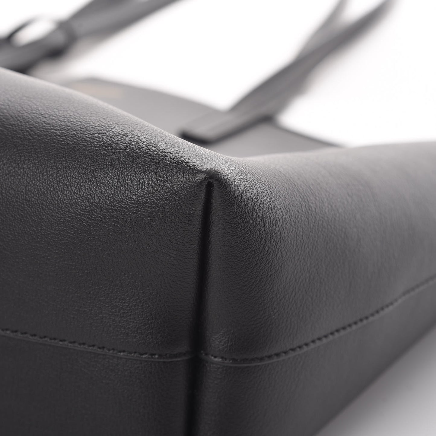 Calfskin Large Shopping Tote Black