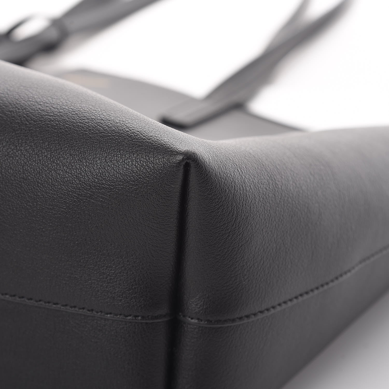 Saint Laurent Calfskin Large Shopping Tote Black 12 of 13