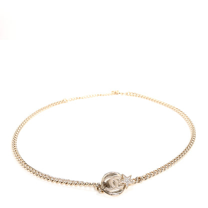 Chanel Metal Chain Crystal CC Star Belt Gold 1 of 3
