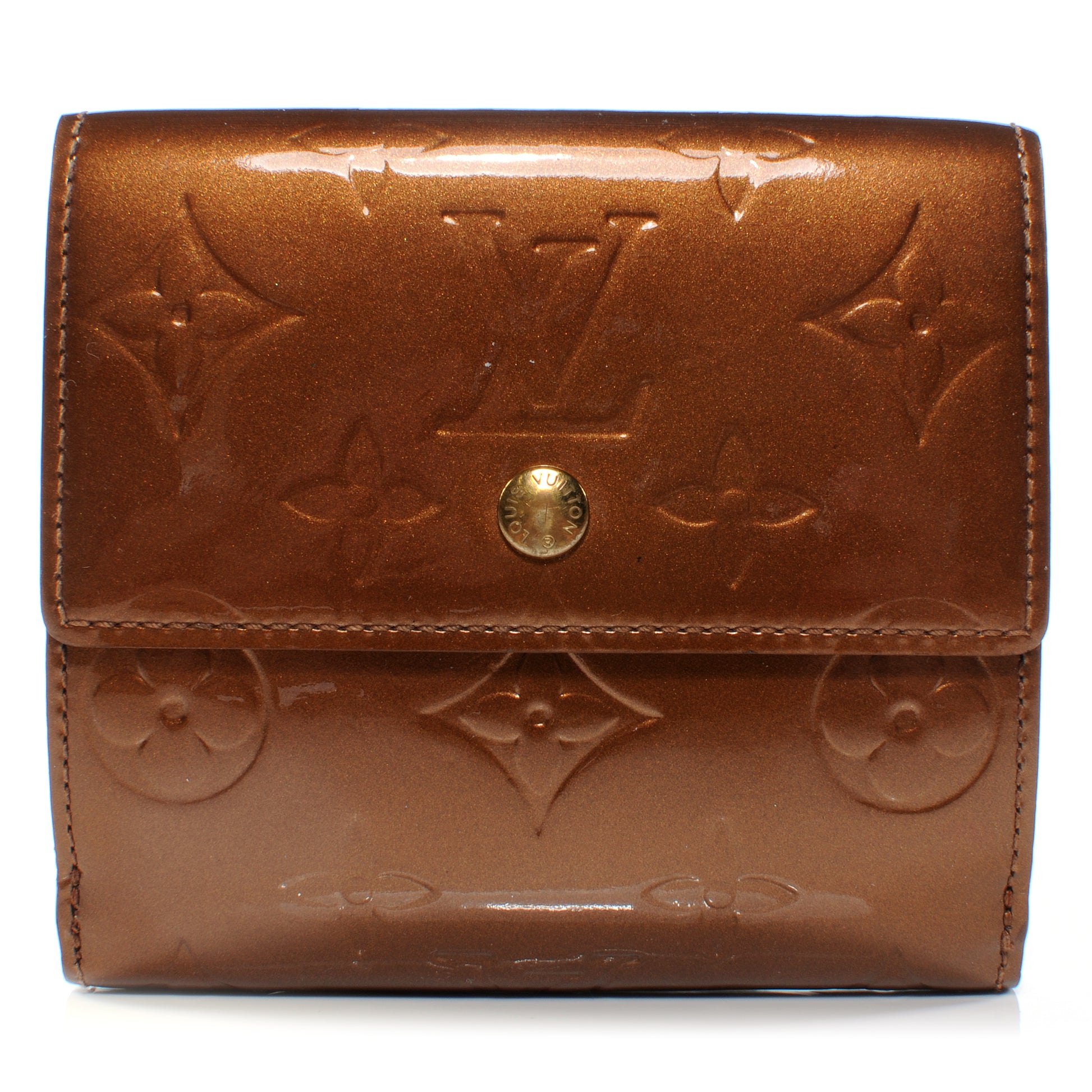 Louis Vuitton Vernis Elise Wallet Bronze 1 of 7