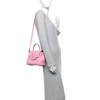 Versace Grained Calfskin Small La Medusa Top Handle Bag Pink 2 of 10