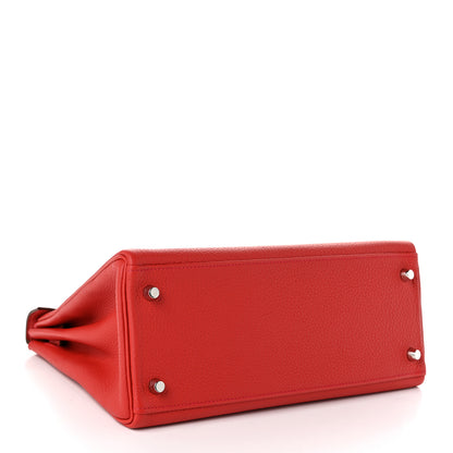 Hermes Togo Kelly Retourne 28 Rouge Casaque 4 of 10