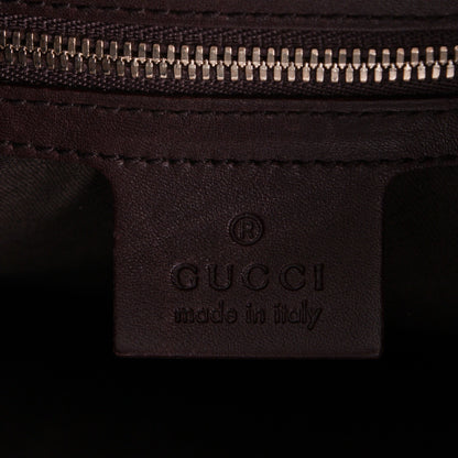 Gucci Calfskin Horsebit Embossed Glam Hobo Burgundy 6 of 7