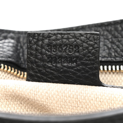Gucci Pebbled Calfskin Medium Soho Flap Crossbody Black 7 of 12