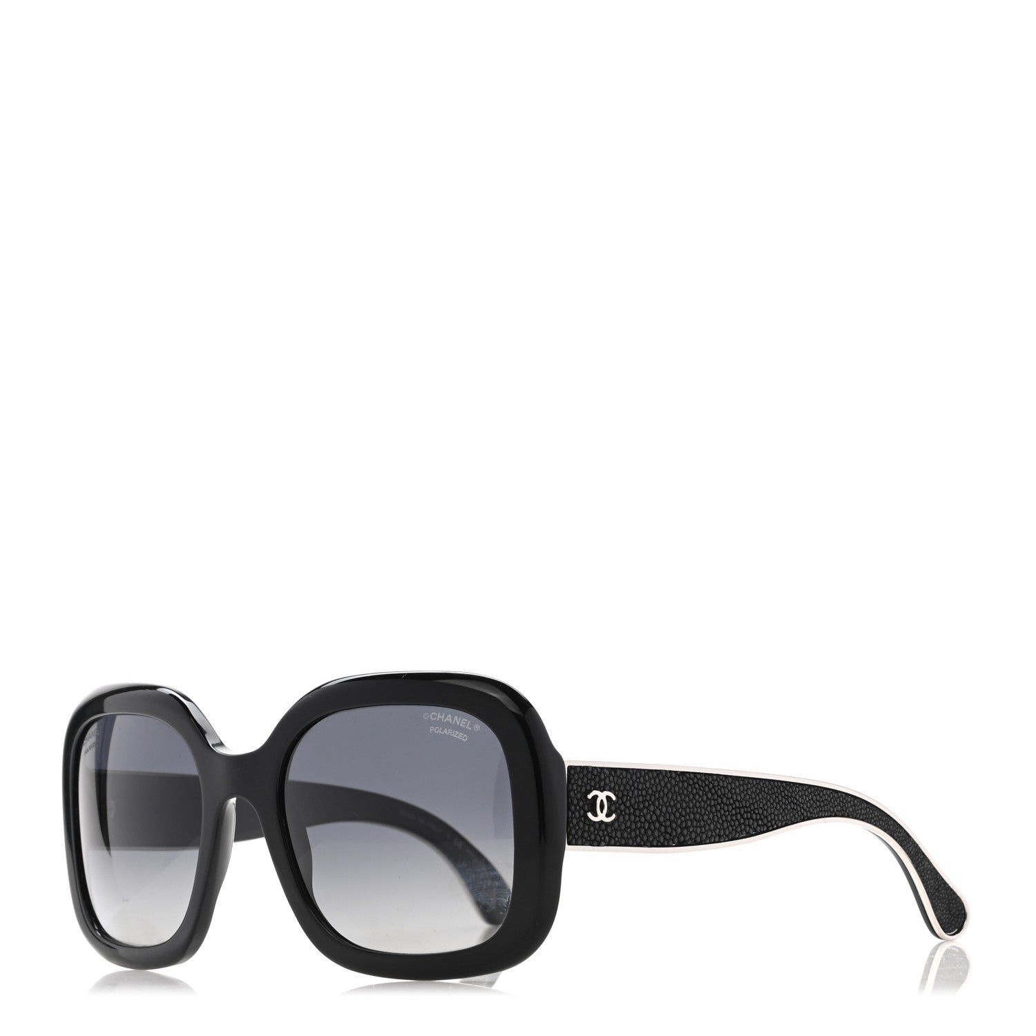 Chanel Stingray Polarized CC Sunglasses 5272-Q Black 1 of 8