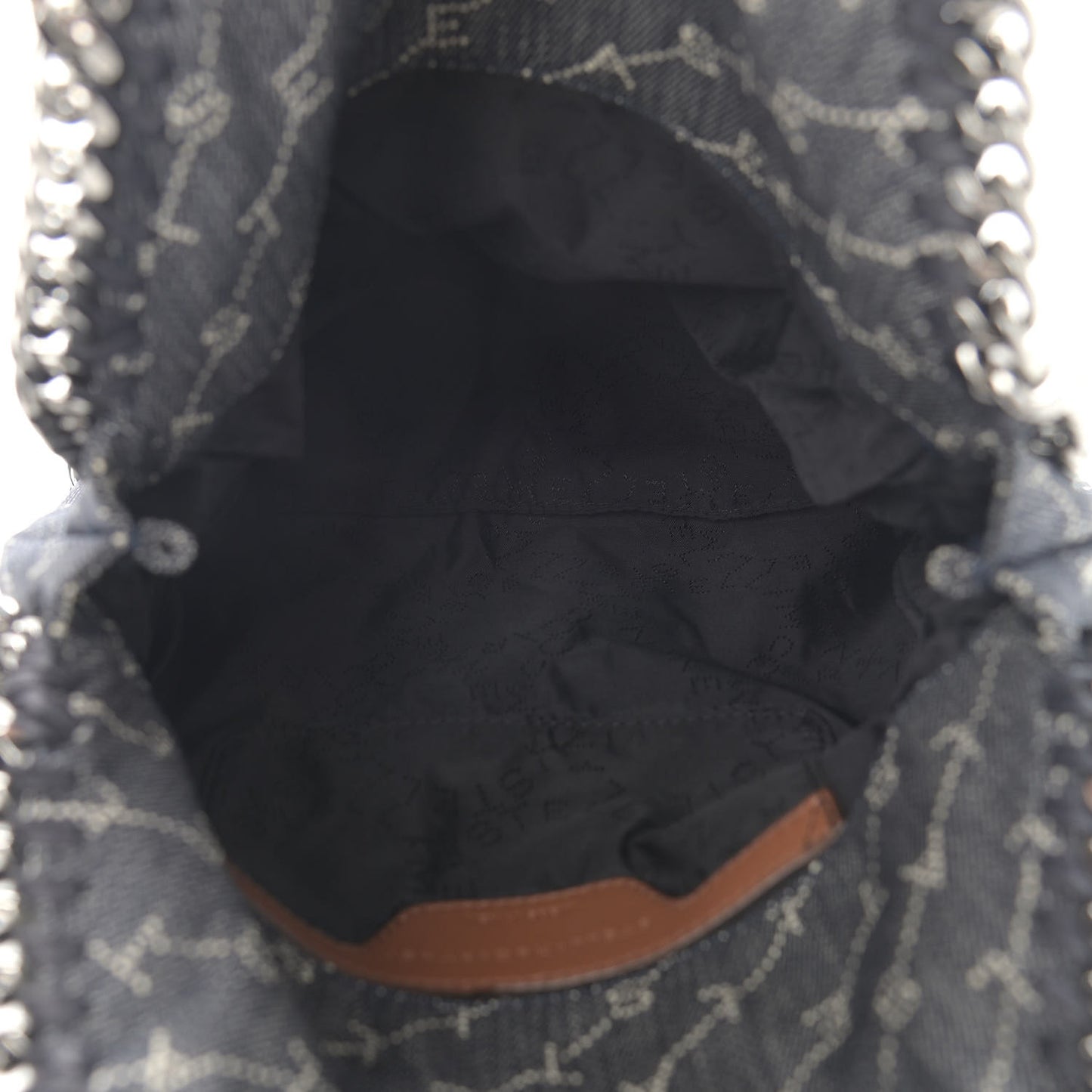 Denim Logo Falabella Tote Navy