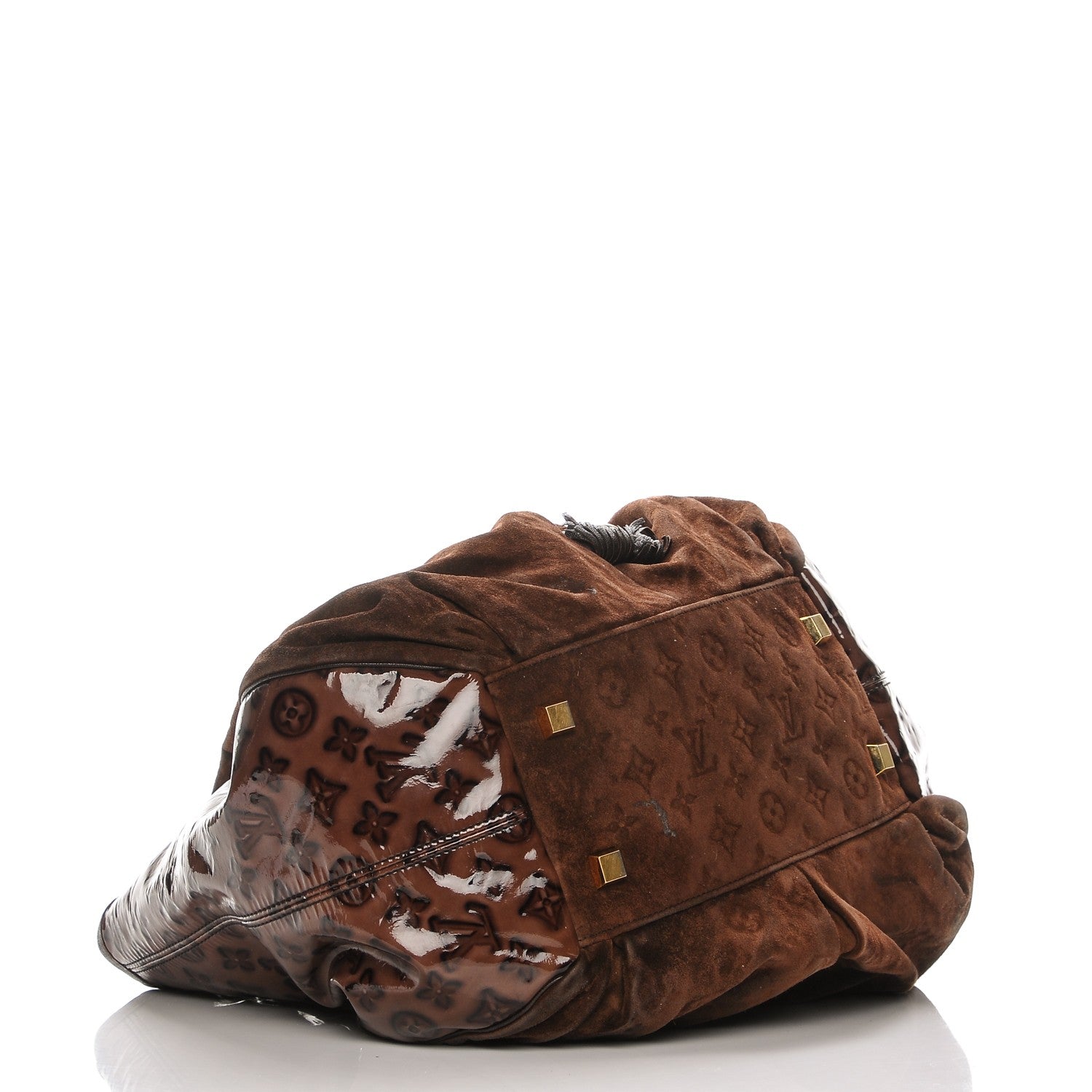 Louis Vuitton Suede Patent Monogram Irene Espresso 4 of 9