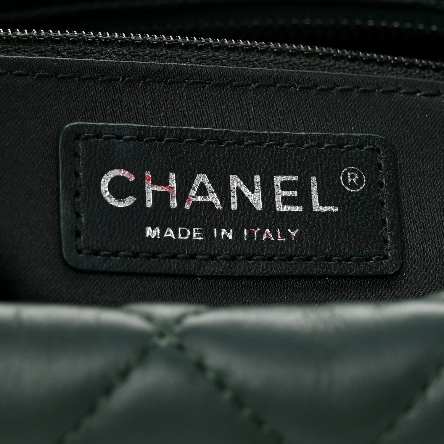 Chanel Lambskin Quilted Flap Hobo Dark Green 7 of 10