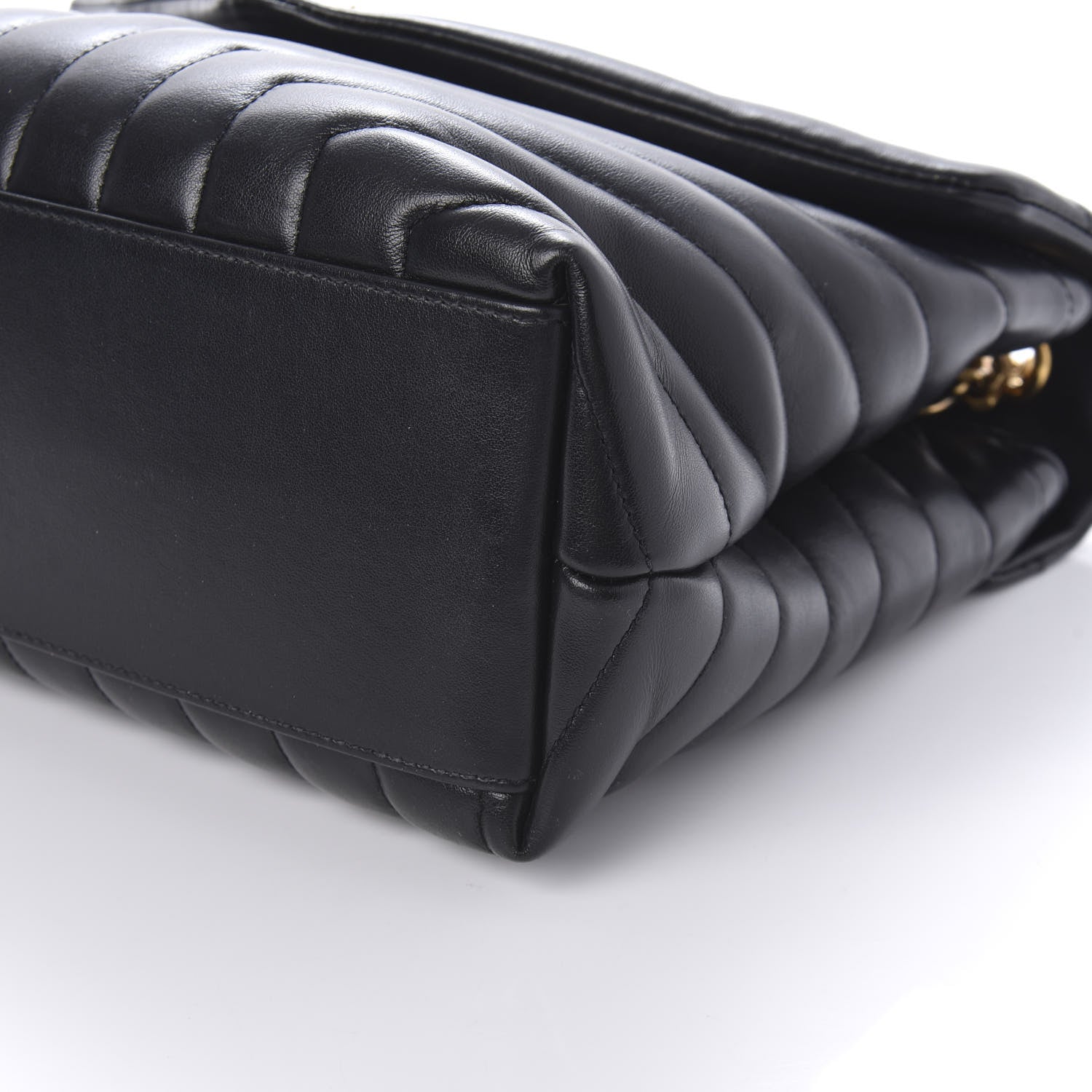 Saint Laurent Calfskin Y Quilted Monogram Medium Loulou Chain Satchel Black 7 of 9