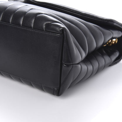 Saint Laurent Calfskin Y Quilted Monogram Medium Loulou Chain Satchel Black 7 of 9