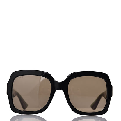 Gucci Oversize Square Web GG 0036S Sunglasses Black 2 of 8