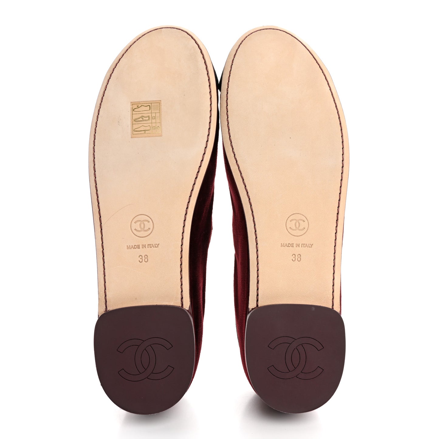Velvet Mary Jane Flats 38 Burgundy Black