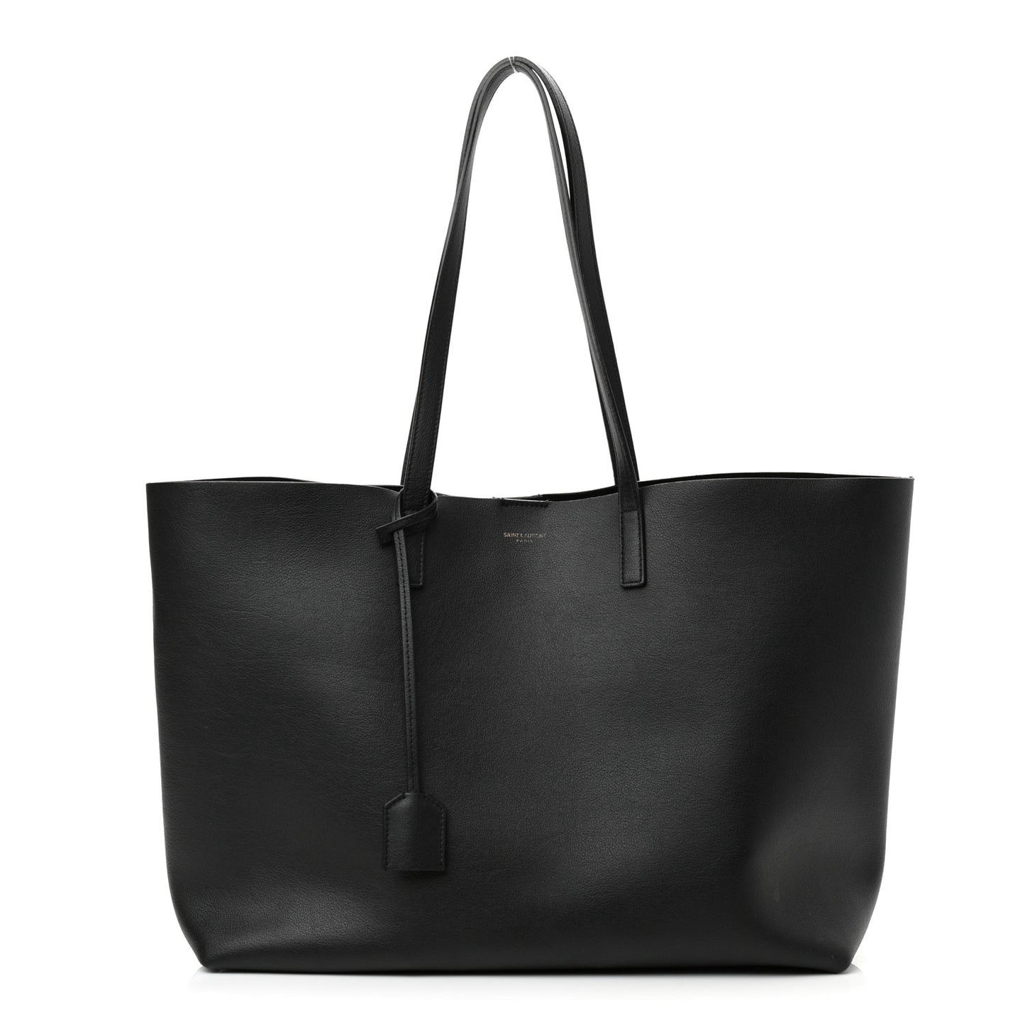 Calfskin Large Shopping Tote Black