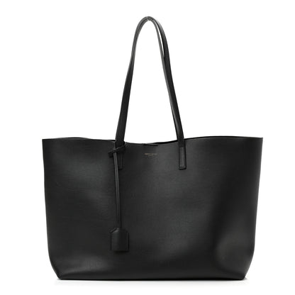 Saint Laurent Calfskin Large Shopping Tote Black 3 of 13