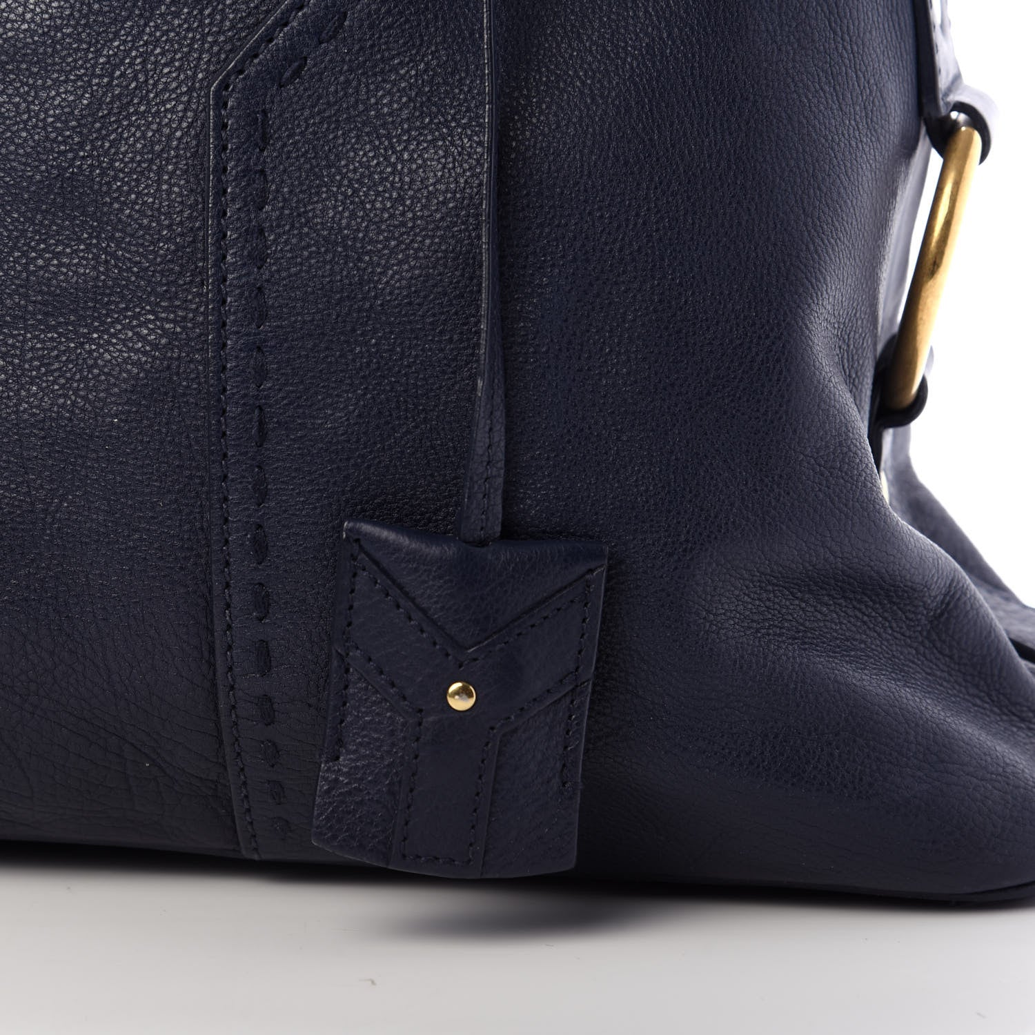 Saint Laurent Calfskin Large Muse Navy Blue 10 of 12