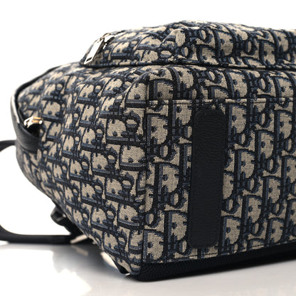 Christian Dior Oblique Calfskin Rider Backpack Beige Black 9 of 10
