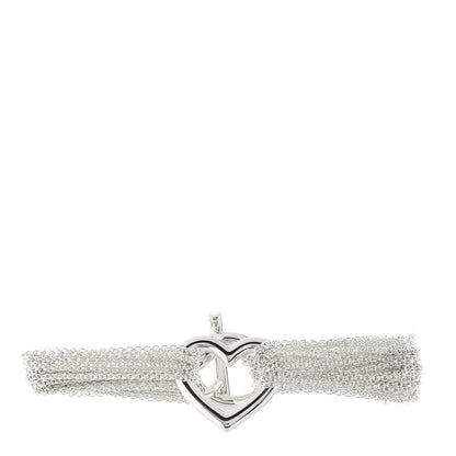 Tiffany Sterling Silver Heart Mesh Bracelet 1 of 4