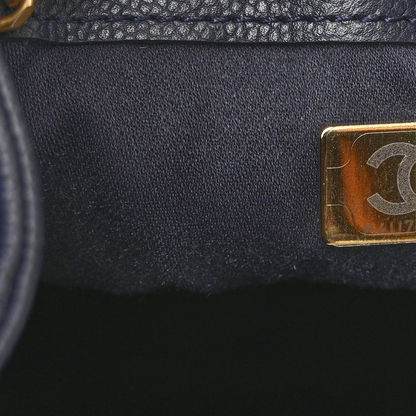 Caviar Quilted Small Chanel 25 Handbag Dark Navy