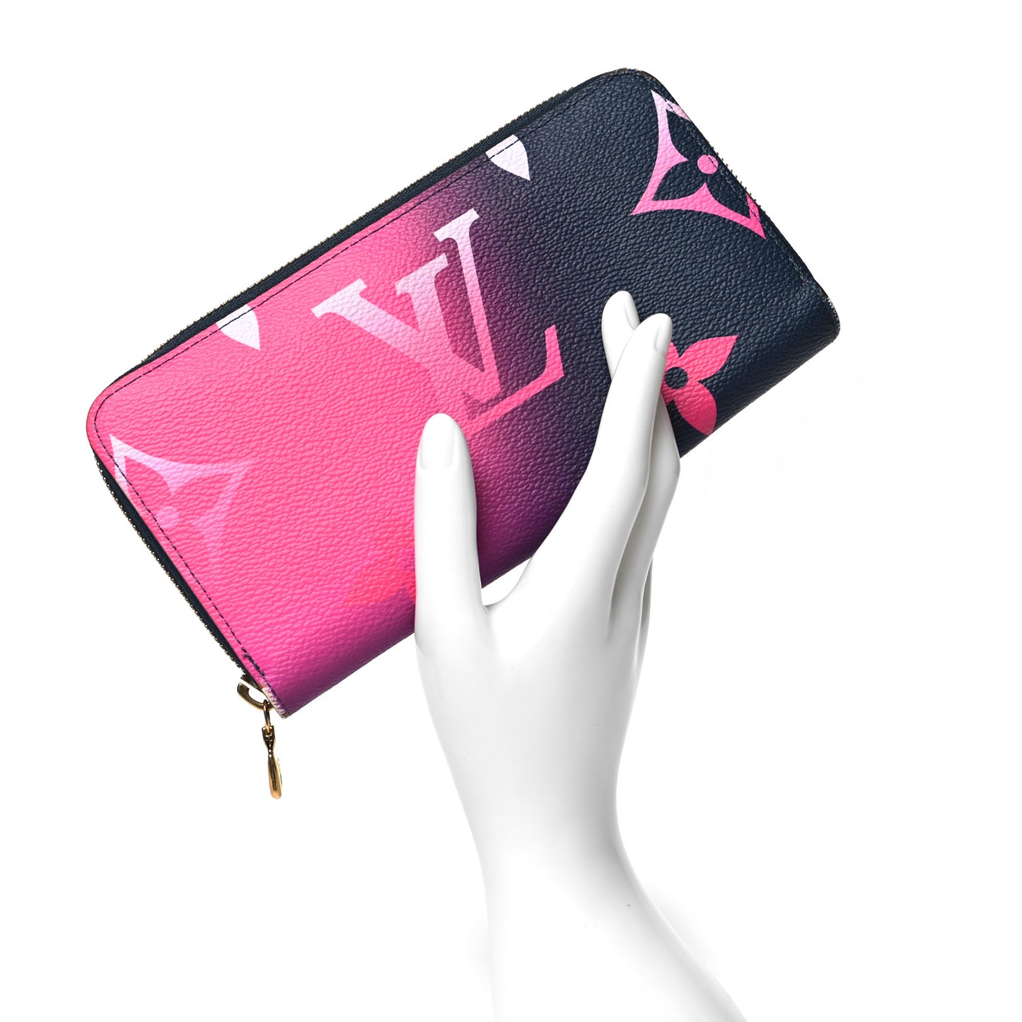 Monogram Giant Spring In The City Zippy Wallet Midnight Fuchsia